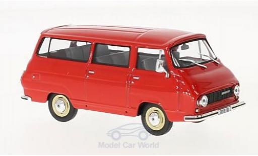 Skoda 1203 1/43 Abrex Mikrobus rojo 1974 coche miniatura