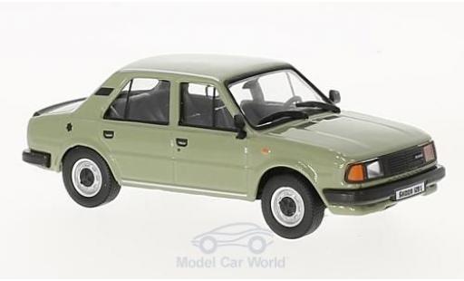Skoda 120 1/43 Abrex L gris 1986 coche miniatura