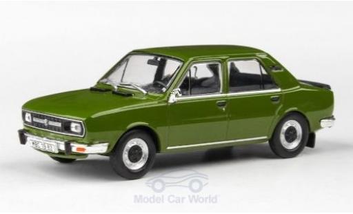 Skoda 120 1/43 Abrex L oliv 1982 coche miniatura