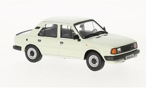 Skoda 120 1/43 Abrex L blanco 1984 coche miniatura