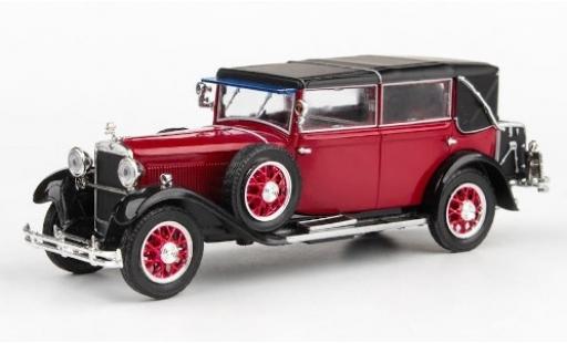 Skoda 860 1/43 Abrex rojo/negro RHD 1932 coche miniatura