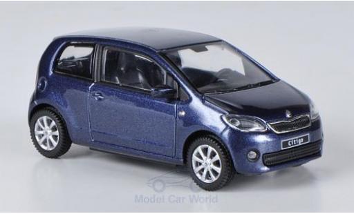 Coche miniatura Skoda Citigo 1/43 Abrex metalico azul 2012 3-Türer Skoda Citigo 1/43 Abrex metalico azul 2012 3-Türer coche miniatura