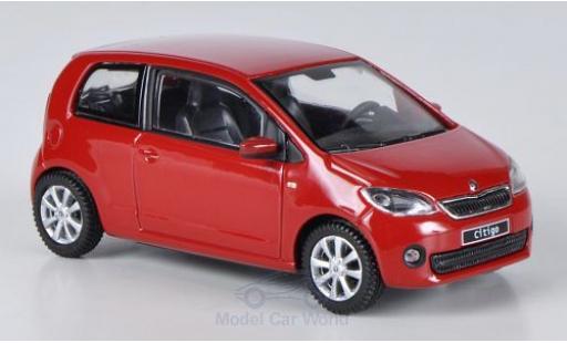 Coche miniatura Skoda Citigo 1/43 Abrex rojo 2012 3-Türer Skoda Citigo 1/43 Abrex rojo 2012 3-Türer coche miniatura
