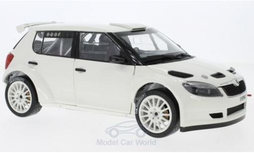 Skoda Fabia 1/18 Abrex II FL S2000 blanco 2010 with Tarmac Wheels coche miniatura