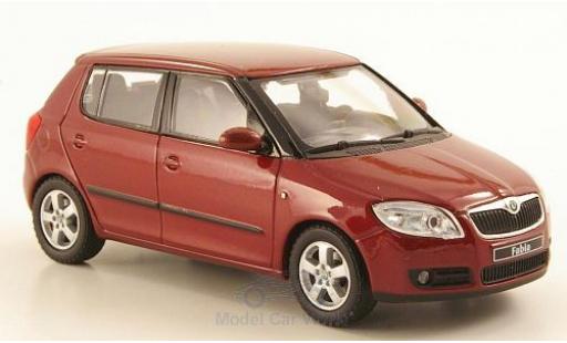 Coche miniatura Skoda Fabia 1/43 Abrex II metalico rojo 2006 Skoda Fabia 1/43 Abrex II metalico rojo 2006 coche miniatura