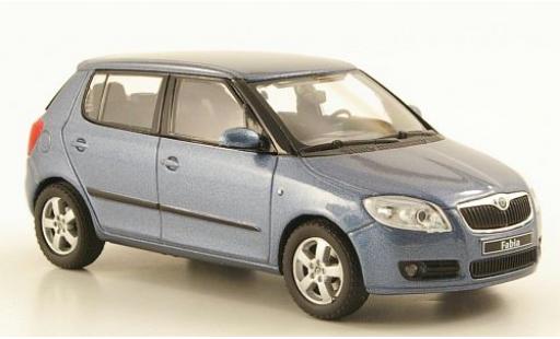 Skoda Fabia 1/43 Abrex II metalico gris 2006 coche miniatura