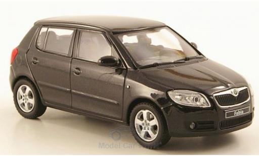 Skoda Fabia 1/43 Abrex II negro 2006 coche miniatura