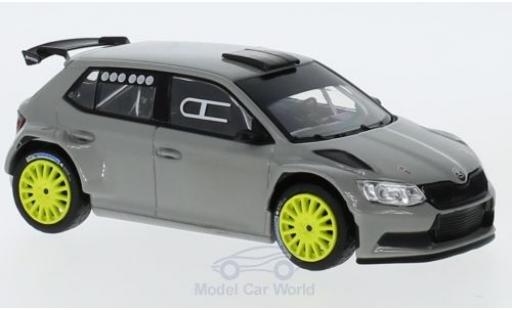 Skoda Fabia 1/43 Abrex III R5 gris 2015 coche miniatura