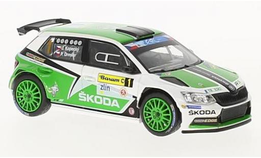 Skoda Fabia 1/43 Abrex III R5 No.1 Barum Rally Zlin 2015 J.Kopecky/P.Dresler coche miniatura