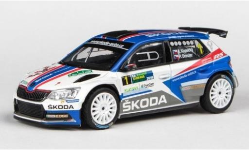 Skoda Fabia 1/43 Abrex III R5 No.1 Rally Sumava Klatovy 2018 J.Kopecky/P.Dresler coche miniatura