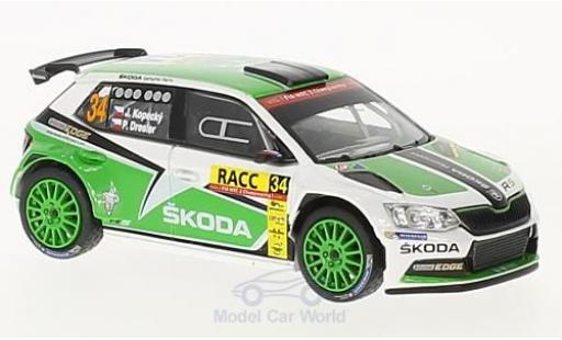 Skoda Fabia 1/43 Abrex III R5 No.34 Rallye WM Rallye Catalunya 2016 J.Kopecky/P.Dresler coche miniatura