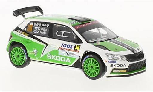 Skoda Fabia 1/43 Abrex III R5 No.38 Rallye WM Rallye Tour de Corse 2015 E.Lappi/J.Ferm coche miniatura