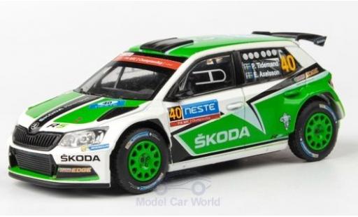 Skoda Fabia 1/43 Abrex III R5 No.40 Rallye WM Rallye Finnland 2015 P.Tidemand/E.Axelsson coche miniatura