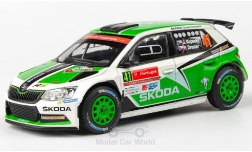 Skoda Fabia 1/43 Abrex III R5 No.41 Rallye WM Rallye Portugal 2016 J.Kopecky/P.Dresler coche miniatura