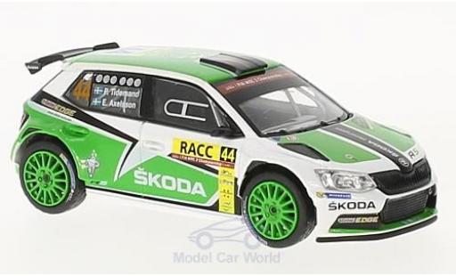 Skoda Fabia 1/43 Abrex III R5 No.44 Rallye WM Rallye Catalunya 2015 P.Tidemand/E.Axelsson coche miniatura