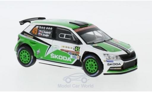 Skoda Fabia 1/43 Abrex III R5 No.45 Rallye WM Rallye Sardinien 2015 J.Kopecky/P.Dresler coche miniatura