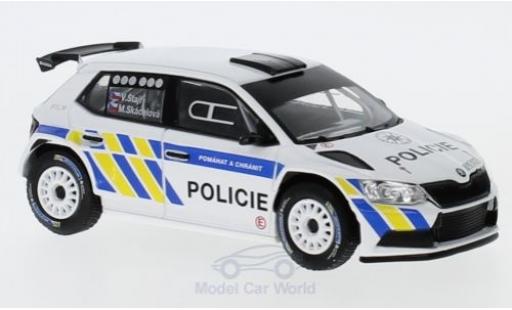 Skoda Fabia 1/43 Abrex III R5 Policie (CZ) 2015 coche miniatura