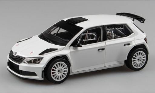 Skoda Fabia 1/18 Abrex III R5 blanco 2015 Plain Body Version coche miniatura