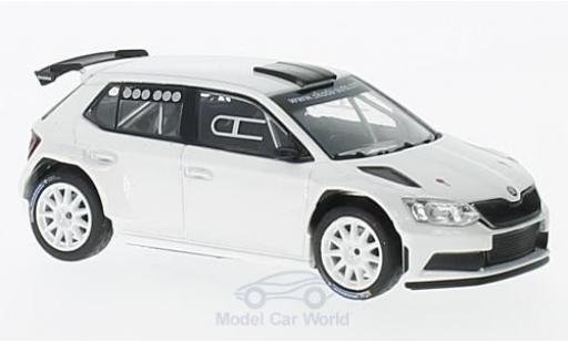 Skoda Fabia 1/43 Abrex III R5 blanco 2015 Tarmac coche miniatura