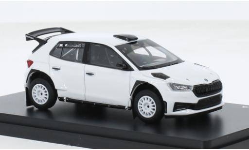Skoda Fabia 1/43 Abrex IV RS Rallye2 weiss 2022 1:43 coche miniatura
