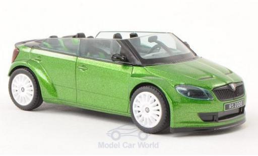 Coche miniatura Skoda Fabia 1/43 Abrex RS2000 Concept Car mit blancoen Felgen metalico verde Skoda Fabia 1/43 Abrex RS2000 Concept Car mit blancoen Felgen metalico verde coche miniatura