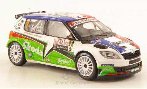 Skoda Fabia 1/43 Abrex S2000 No.7 Rallye Monte-Carlo 2011 Vouilloz coche miniatura