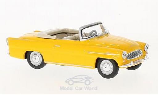 Coche miniatura Skoda Felicia 1/43 Abrex Roadster amarillo 1963 Skoda Felicia 1/43 Abrex Roadster amarillo 1963 coche miniatura