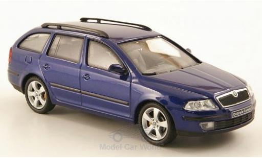 Coche miniatura Skoda Octavia 1/43 Abrex Combi metalico azul 2004 Skoda Octavia 1/43 Abrex Combi metalico azul 2004 coche miniatura