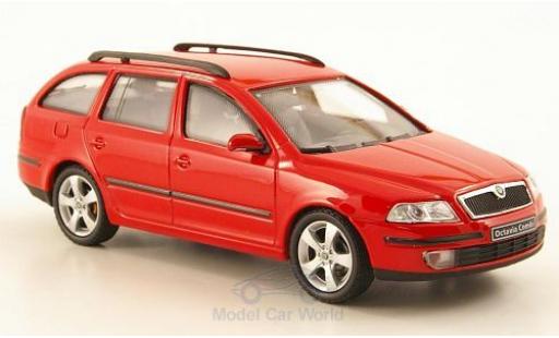 Coche miniatura Skoda Octavia Combi 1/43 Abrex Combi rojo 2004 Skoda Octavia Combi 1/43 Abrex Combi rojo 2004 coche miniatura