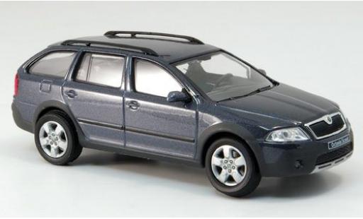 Skoda Octavia 1/43 Abrex Combi Scout metalico gris coche miniatura