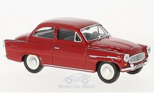 Skoda Octavia 1/43 Abrex rojo 1963 coche miniatura
