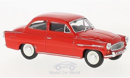 Skoda Octavia 1/43 Abrex rojo 1963 coche miniatura