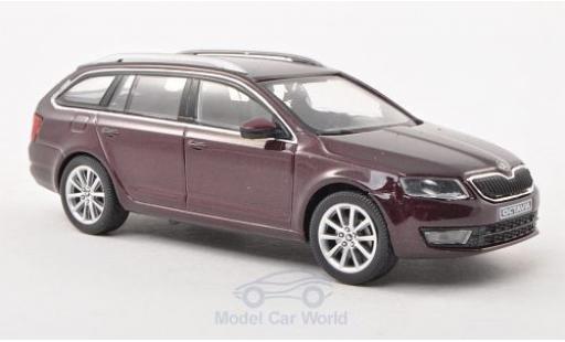 Coche miniatura Skoda Octavia Combi 1/43 Abrex III Combi metalico rojo 2013 Skoda Octavia Combi 1/43 Abrex III Combi metalico rojo 2013 coche miniatura