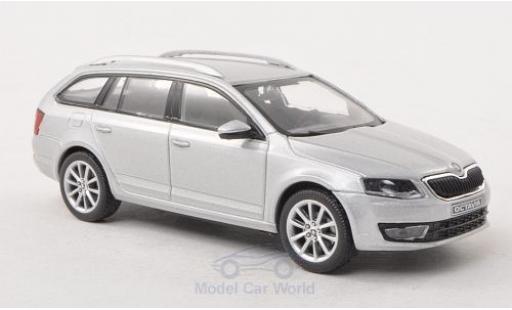 Skoda Octavia 1/43 Abrex III Combi gris 2013 coche miniatura