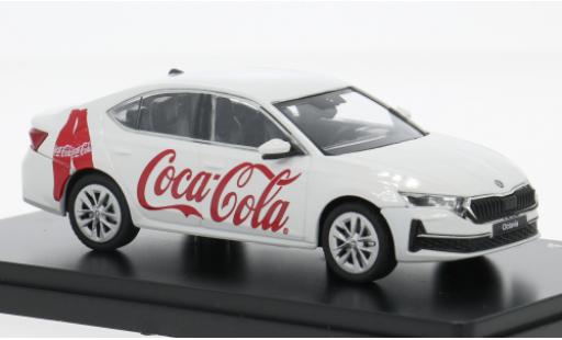 Coche miniatura Skoda Octavia 1/43 Abrex IV FL weiss 2024 Coca Cola 1:43 Skoda Octavia 1/43 Abrex IV FL weiss 2024 Coca Cola 1:43 coche miniatura