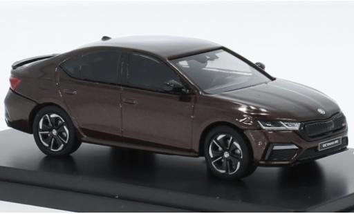 Skoda Octavia 1/43 Abrex IV RS metallise braun 2020 1:43 coche miniatura