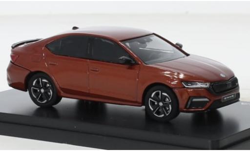 Skoda Octavia 1/43 Abrex IV RS metallise naranja 2020 1:43 coche miniatura