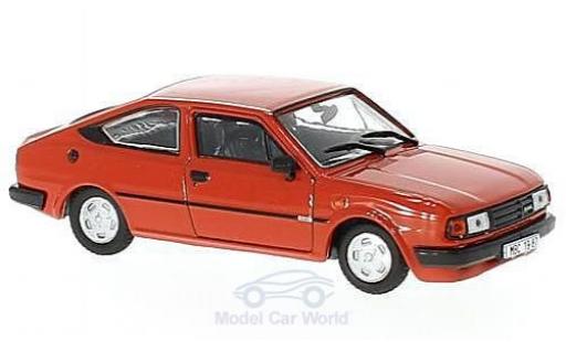 Skoda Rapid 1/43 Abrex 136 rojo 1987 coche miniatura