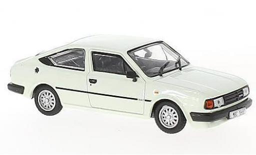 Skoda Rapid 1/43 Abrex 136 blanco RHD 1987 coche miniatura