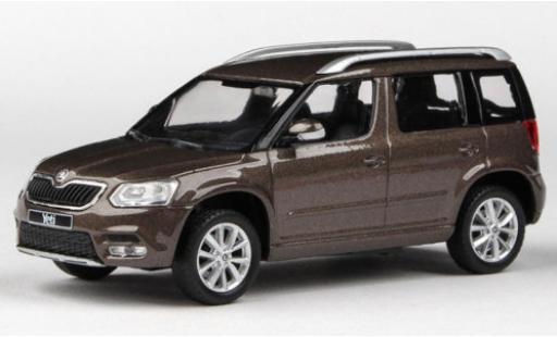 Coche miniatura Skoda Yeti 1/43 Abrex FL metalico marron 2013 Skoda Yeti 1/43 Abrex FL metalico marron 2013 coche miniatura