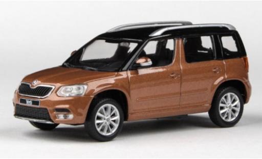 Coche miniatura Skoda Yeti 1/43 Abrex FL metalico marron/negro 2013 Skoda Yeti 1/43 Abrex FL metalico marron/negro 2013 coche miniatura