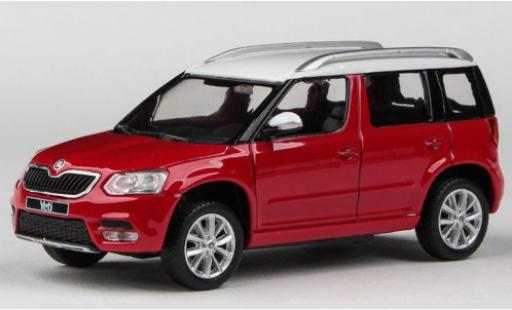 Coche miniatura Skoda Yeti 1/43 Abrex FL rojo/blanco 2013 Skoda Yeti 1/43 Abrex FL rojo/blanco 2013 coche miniatura