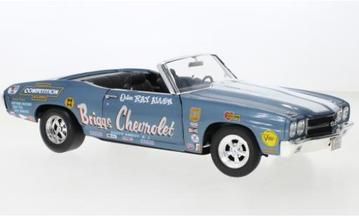Chevrolet Chevelle 1/18 ACME Convertible metallise azul/blanche Briggs 1970 coche miniatura