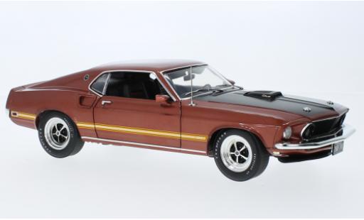 Ford Mustang 1/18 ACME Mach 1 428 Cobra Jet rouge 1969 coche miniatura