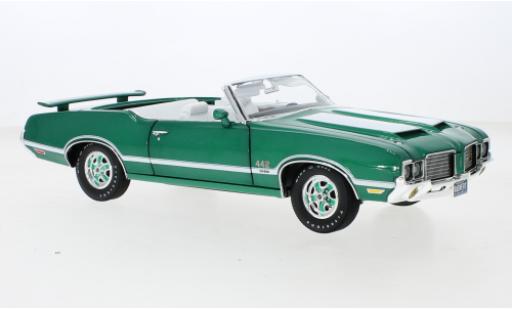 Coche miniatura Oldsmobile 442 1/18 ACME W-30 Convertible verde 1972 Oldsmobile 442 1/18 ACME W-30 Convertible verde 1972 coche miniatura
