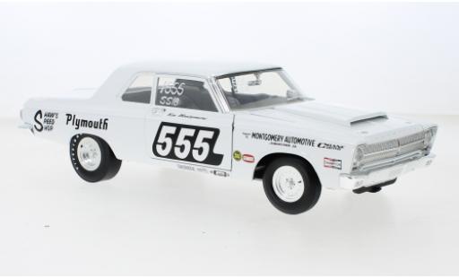 Plymouth Belvedere 1/18 ACME Super Stock No.555 1965 coche miniatura