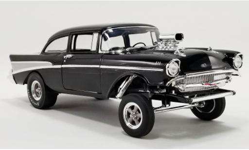 Chevrolet Bel Air 1/18 ACME Gasser negro 1957 Night Stalker coche miniatura