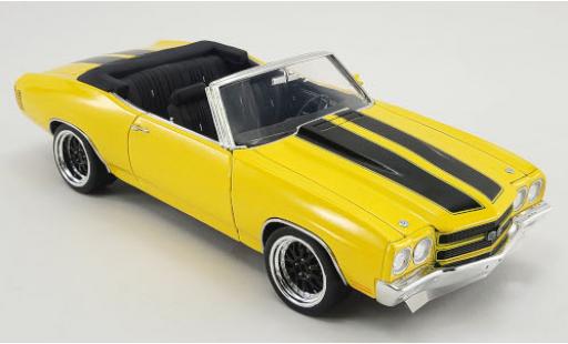 Coche miniatura Chevrolet Chevelle 1/18 ACME Super Sport Convertible Restomod amarillo/negro 1970 Chevrolet Chevelle 1/18 ACME Super Sport Convertible Restomod amarillo/negro 1970 coche miniatura