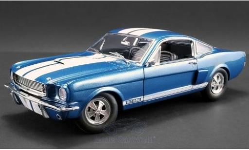 Ford Mustang 1/18 ACME Shelby GT350 Supercharged metalico azul/blanco 1966 coche miniatura