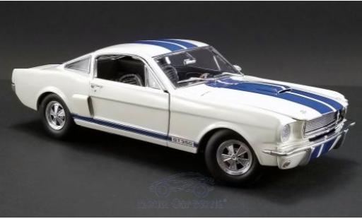 Ford Mustang 1/18 ACME Shelby GT350 Supercharged blanco/azul 1966 coche miniatura